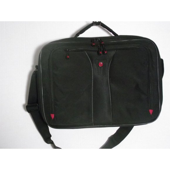Black Wenger Swiss Gear Laptop Travel Bag/Briefcase/Laptop Bag/Carry-on - Picture 1 of 2